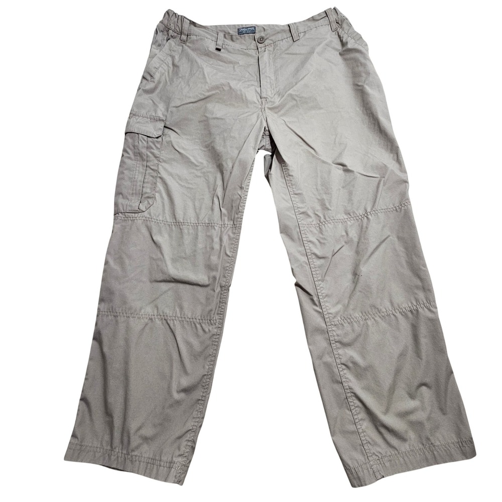 Craghoppers Kiwi Trousers 40S Tan Khaki Cargo Hiking Pants Outdoor Utility
